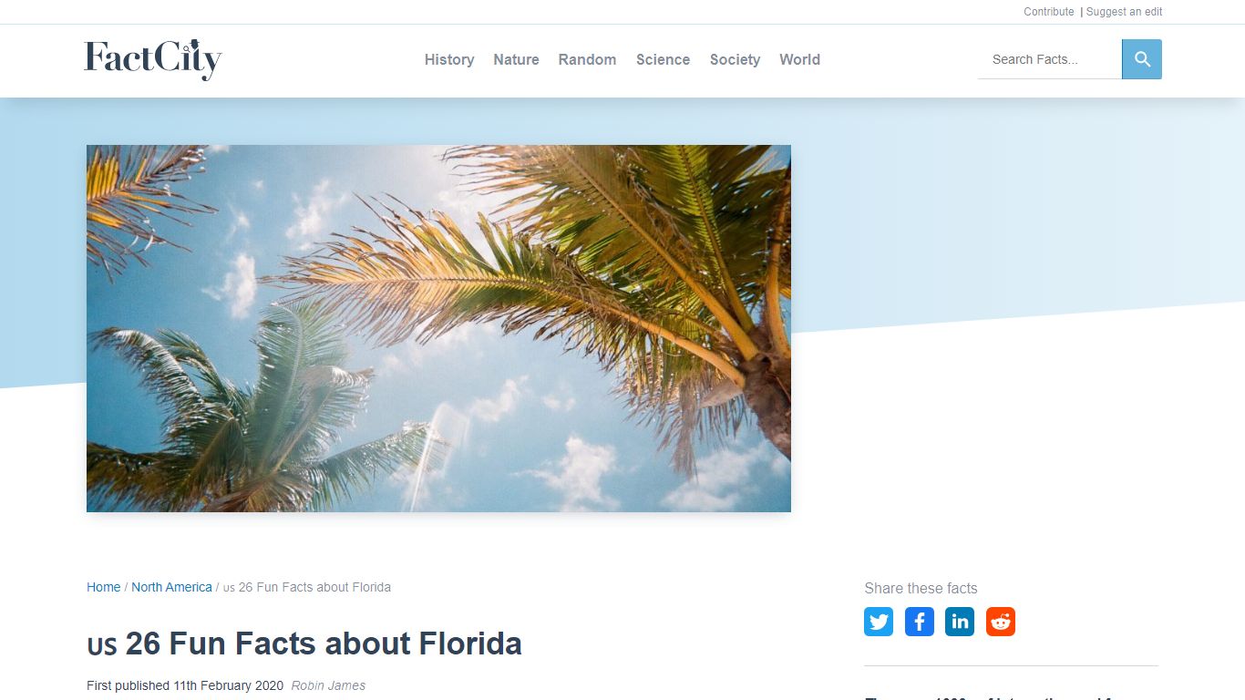 🇺🇸 26 Fun Facts about Florida - Fact City